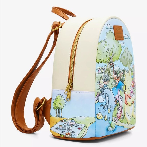 Loungefly Disney Winnie The Pooh Spring Scene Mini Backpack NWT - Picture 6 of 7